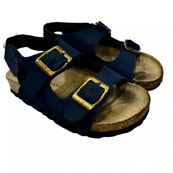 LUCKY BRAND TODDLER BLUE FOOTBED SANDALS Size 8 - Picture 1 of 8